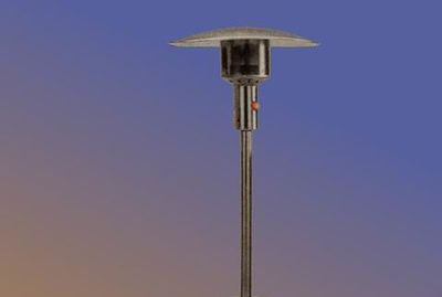 QUICKUPTENT Gasheizstrahler aus Edelstahl