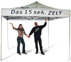 Schritt 3: QUICKUPTENT Faltzelt-Rahmen fixieren